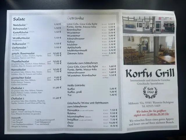 BookNoFees: 餐廳 – Grillstube Korfu – Warstein-Sichtigvor – Grillstube Korfu，第 2 張照片
