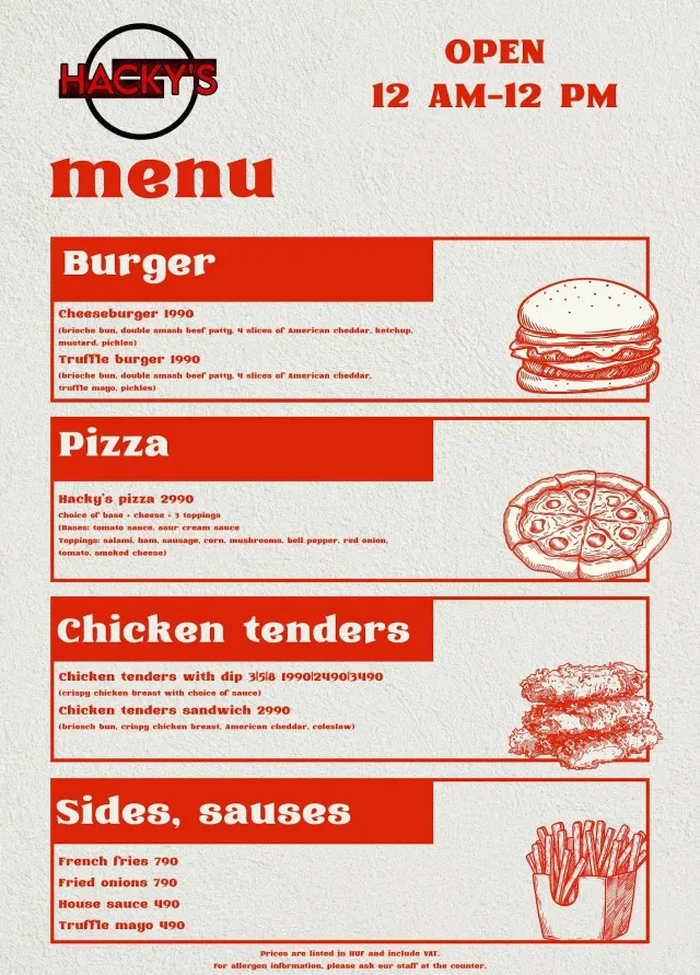 BookNoFees: 餐廳 – Hacky's – Budapest – Hacky's，第 3 張照片