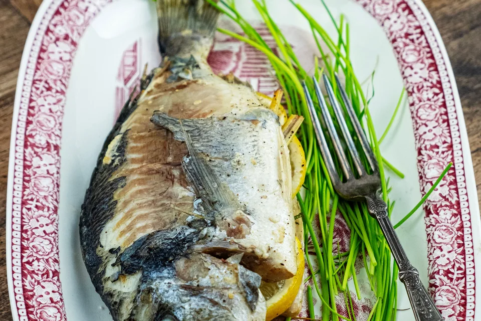 示意圖：檸檬烤魚